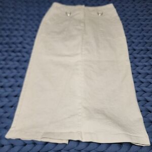 David Paul New York Skirt With Pockets! Size 12 Kaki Color